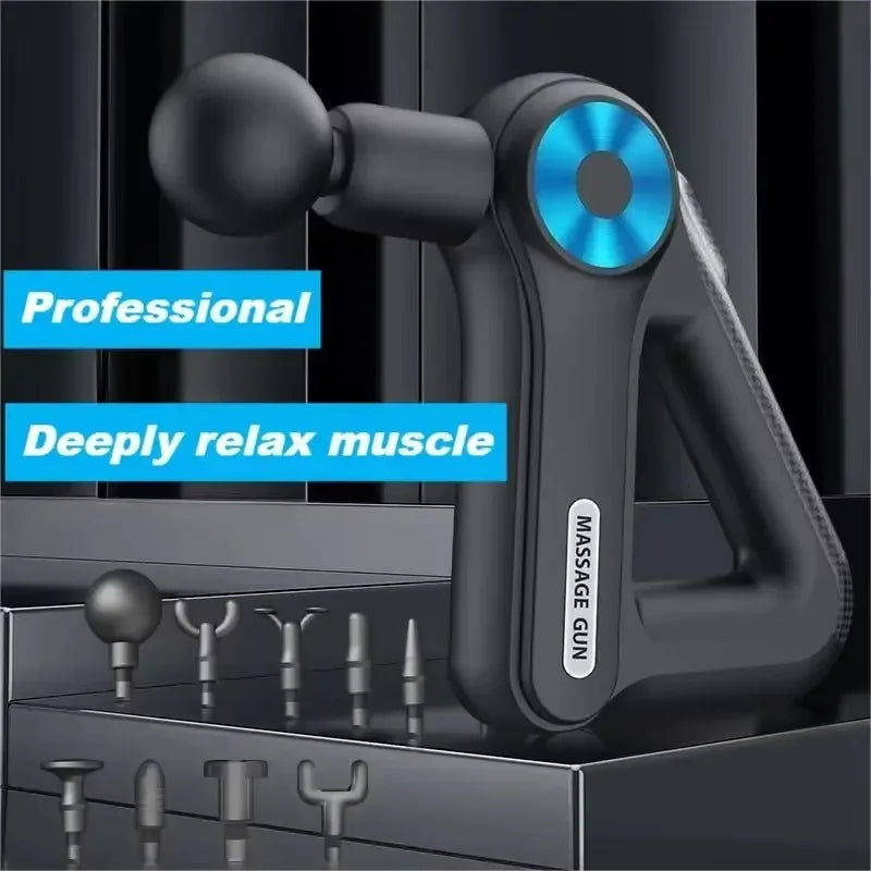 9-Head Professional Golden Massage Gun