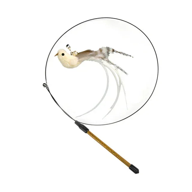 Feather Wand Cat Teaser Toy