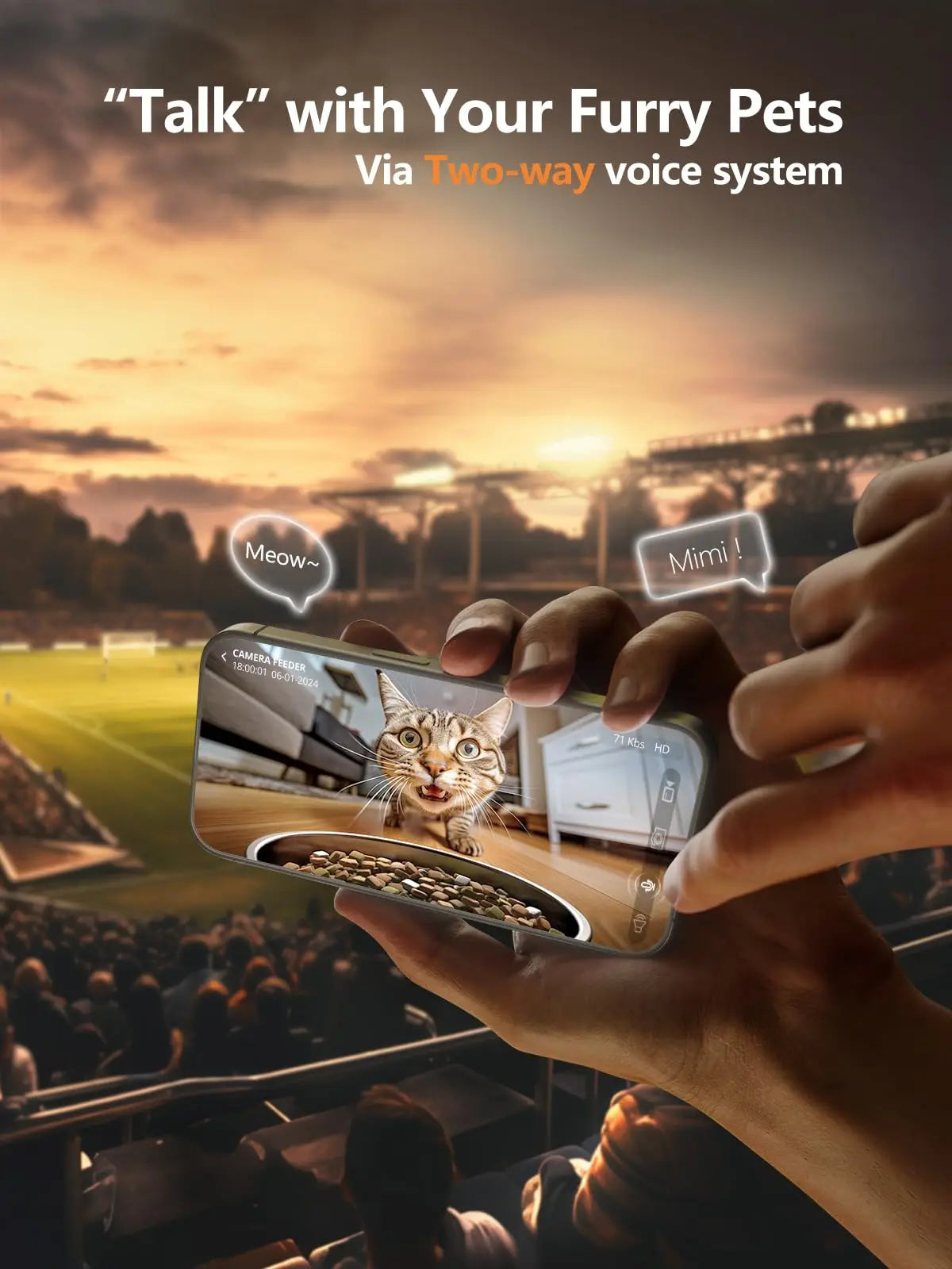 Smart WiFi Pet Feeder Camera