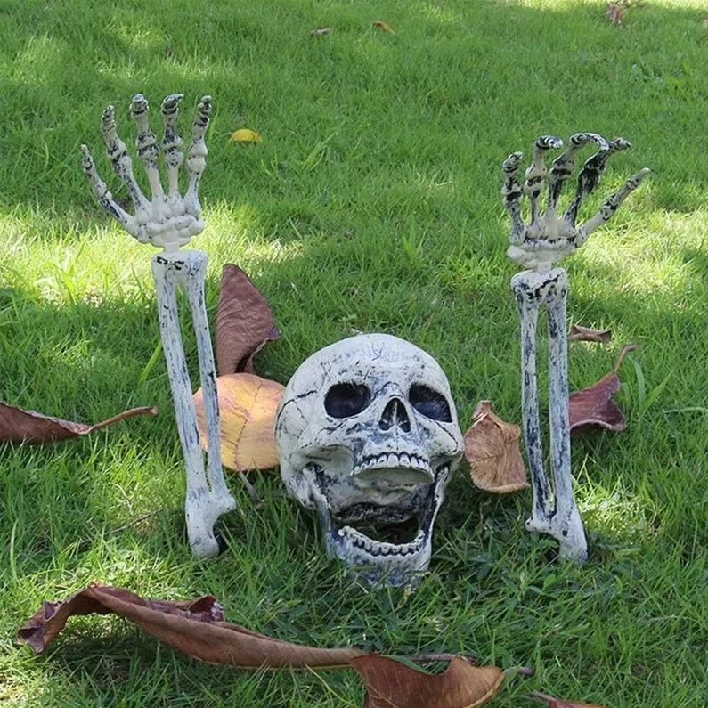 Glowing Zombie Skeleton Garden Stakes
