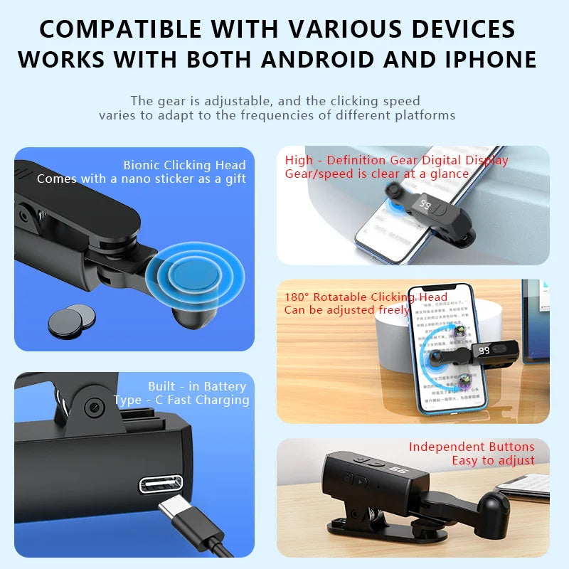 Automatic Screen Tap Clicker Device