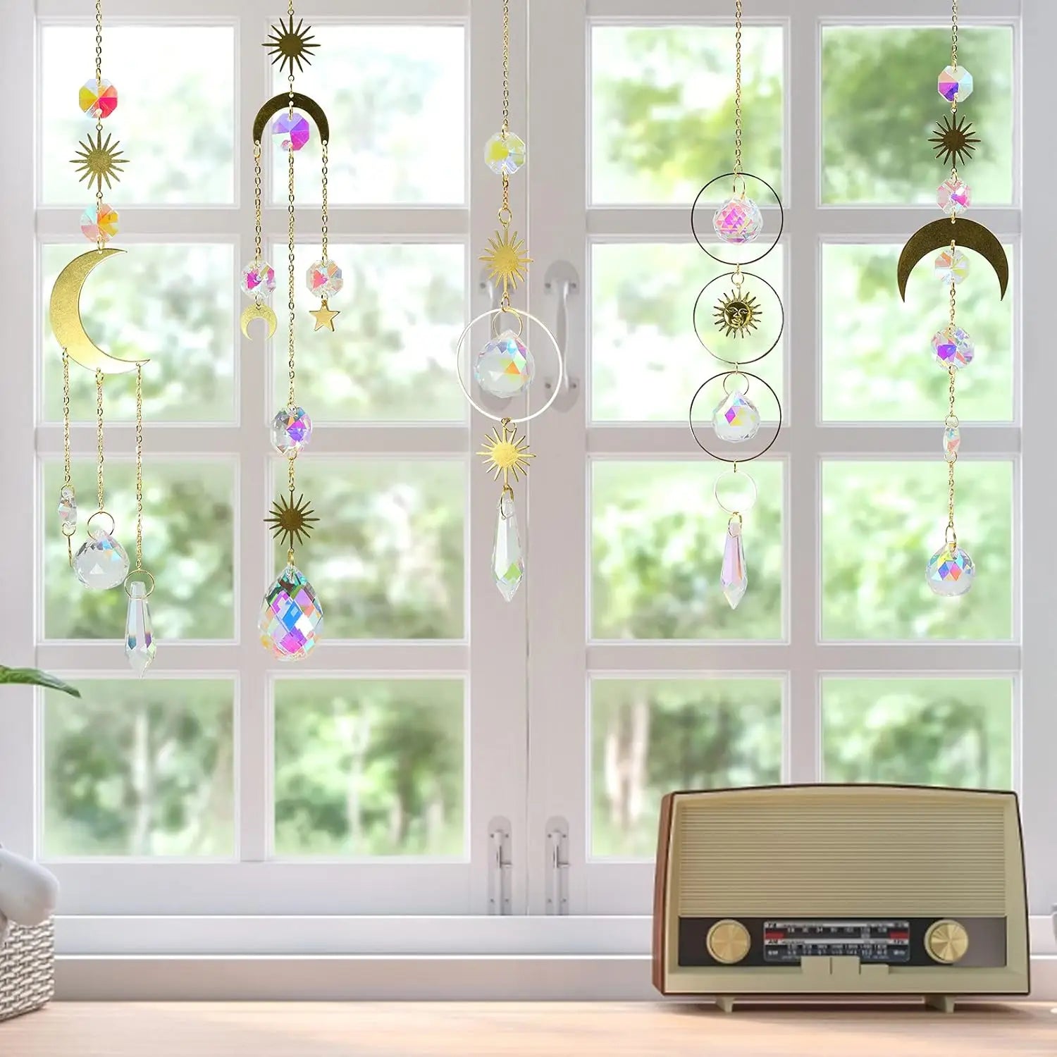 Prism Crystal Window Suncatcher Hanging