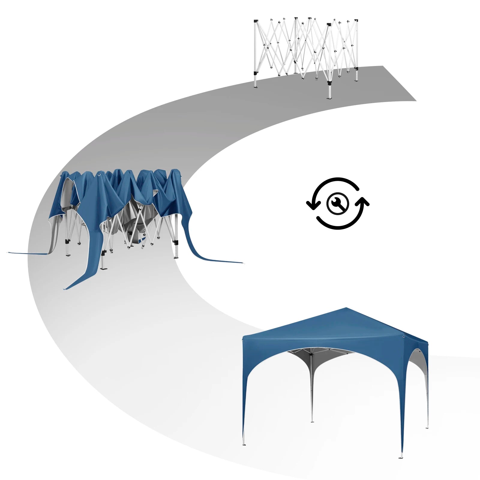 3x3m Waterproof Pop-Up Canopy