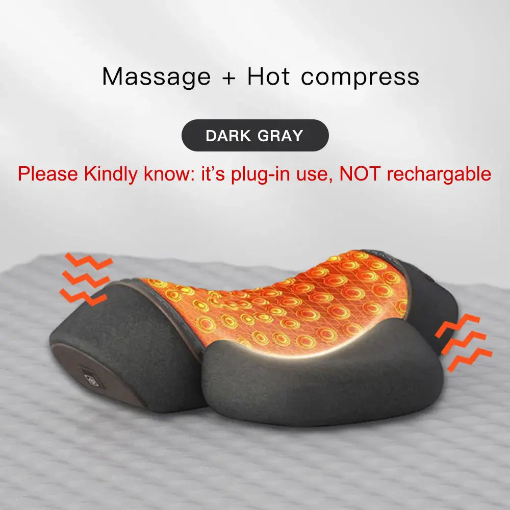 Heating Memory Foam Neck Massage Pillow