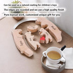 Personalized Wooden Bear Family Puzzle