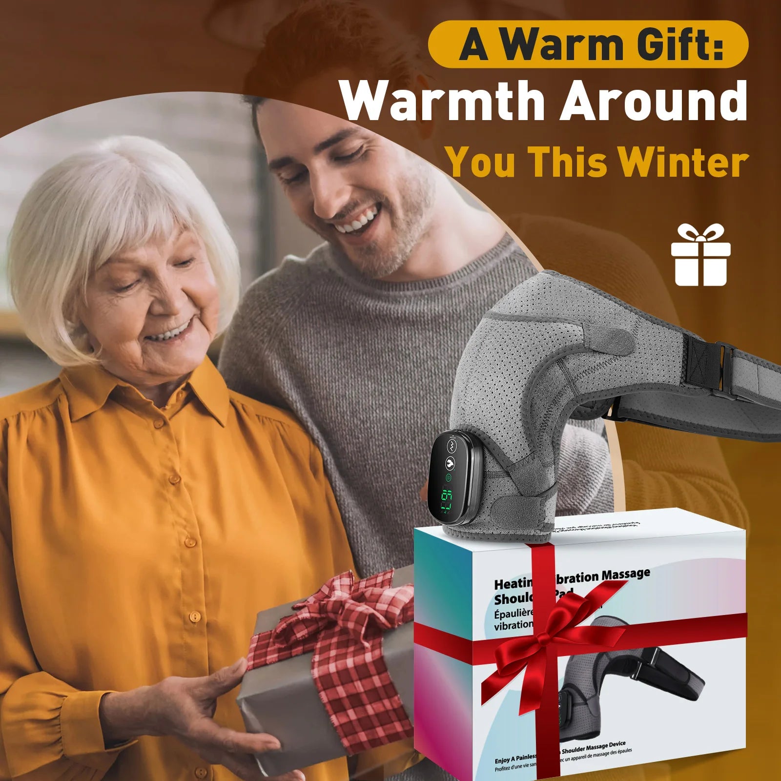 Adjustable Heating Shoulder Massage Belt