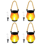 Solar Powered Hanging Flame Lantern