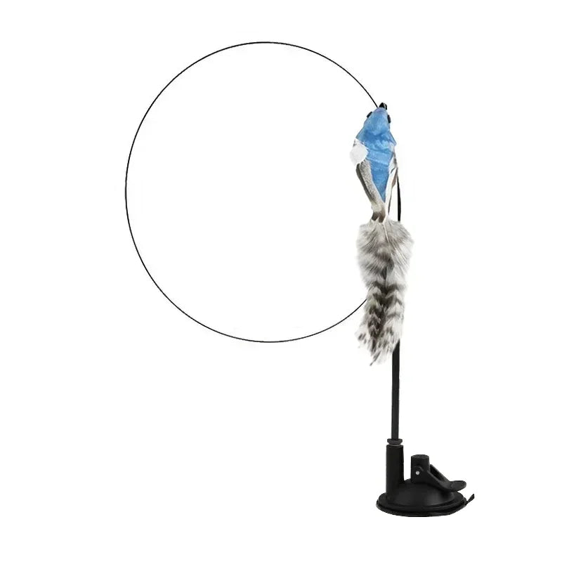 Feather Wand Cat Teaser Toy