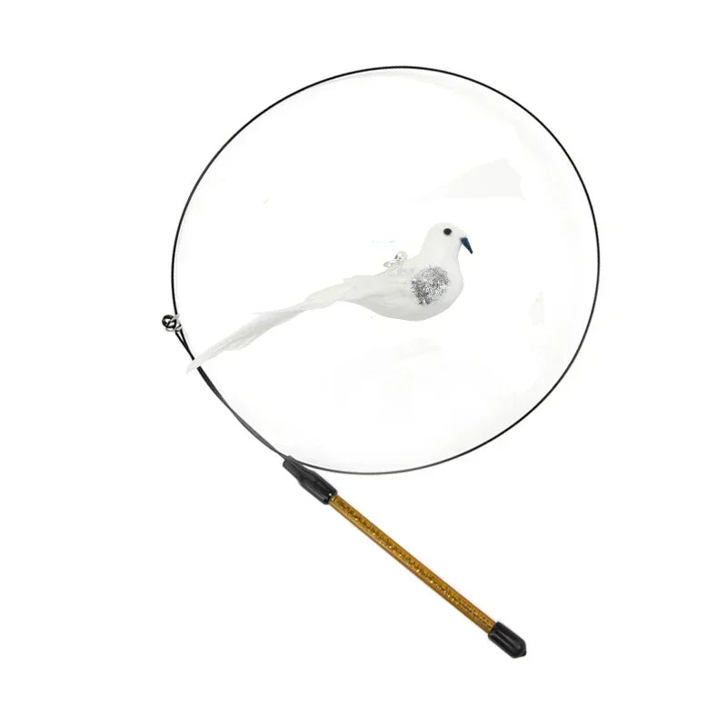 Feather Wand Cat Teaser Toy