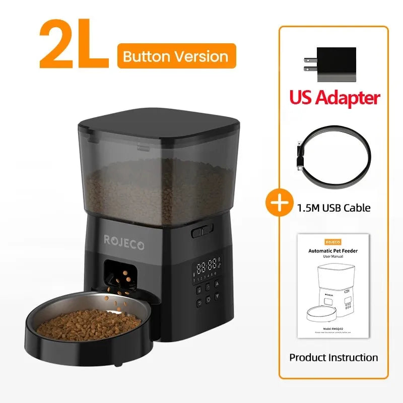 Programmable Button Pet Feeder