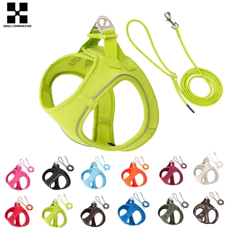 Reflective Adjustable Dog Harness Set