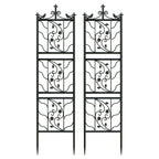Tall Black Metal Climbing Trellis