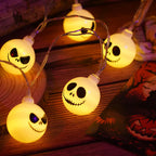 Battery-Operated Halloween Ghost String Lights