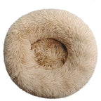 Plush Round Donut Pet Bed