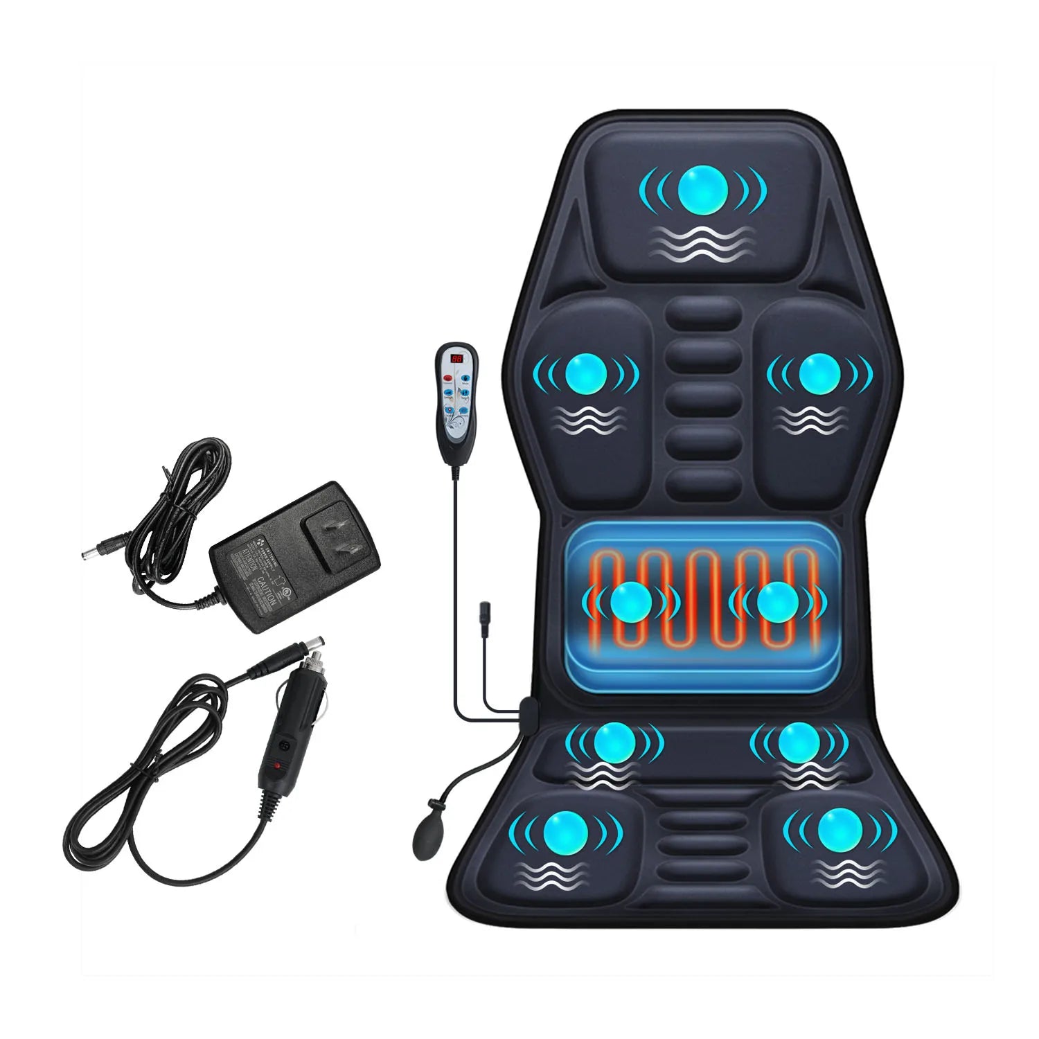 12V Full-Body Car Massage Cushion