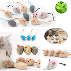 Catnip-Filled Faux Fur Mouse Toys
