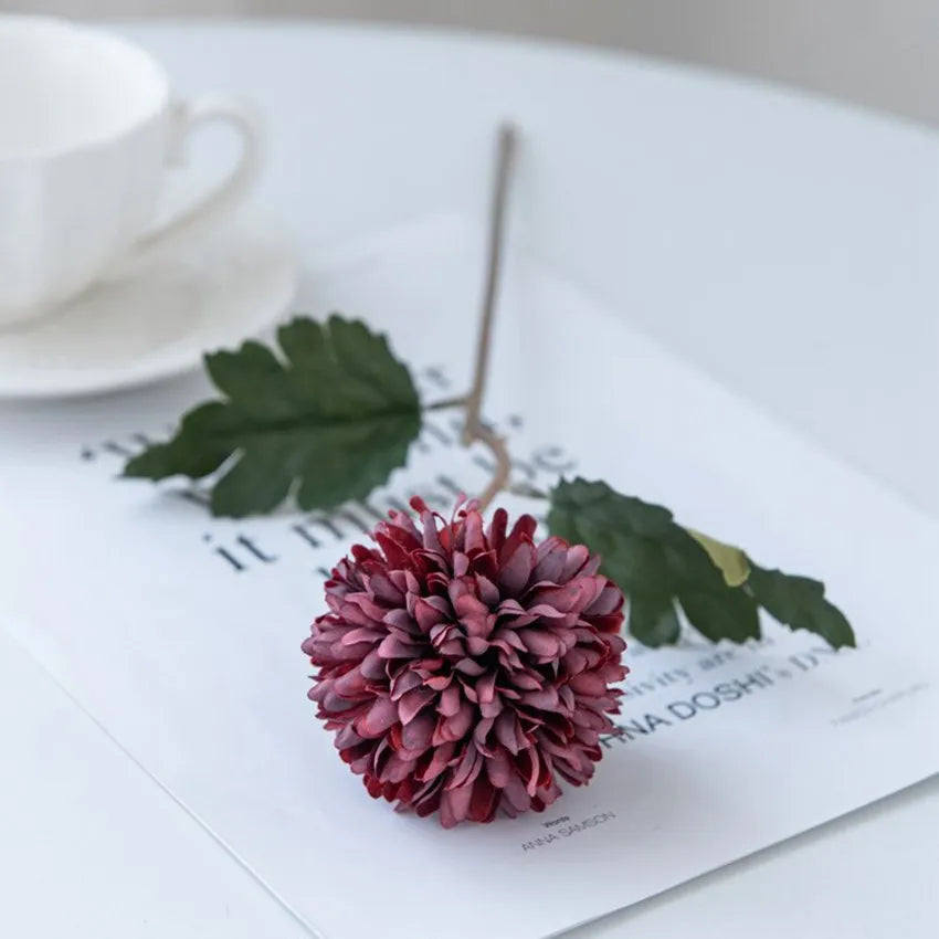 Silk Ball Chrysanthemum Artificial Flowers