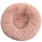 Plush Round Donut Pet Bed