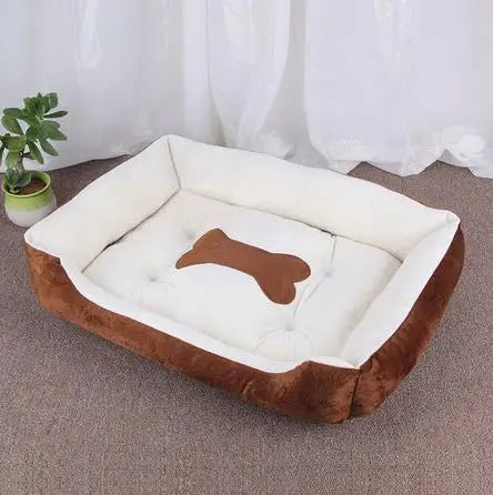 Candy-Colored Plush Pet Nest Bed