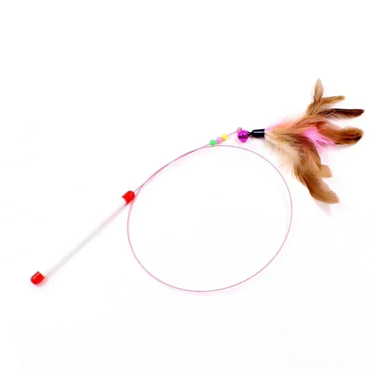 Feather Wand Cat Teaser Toy