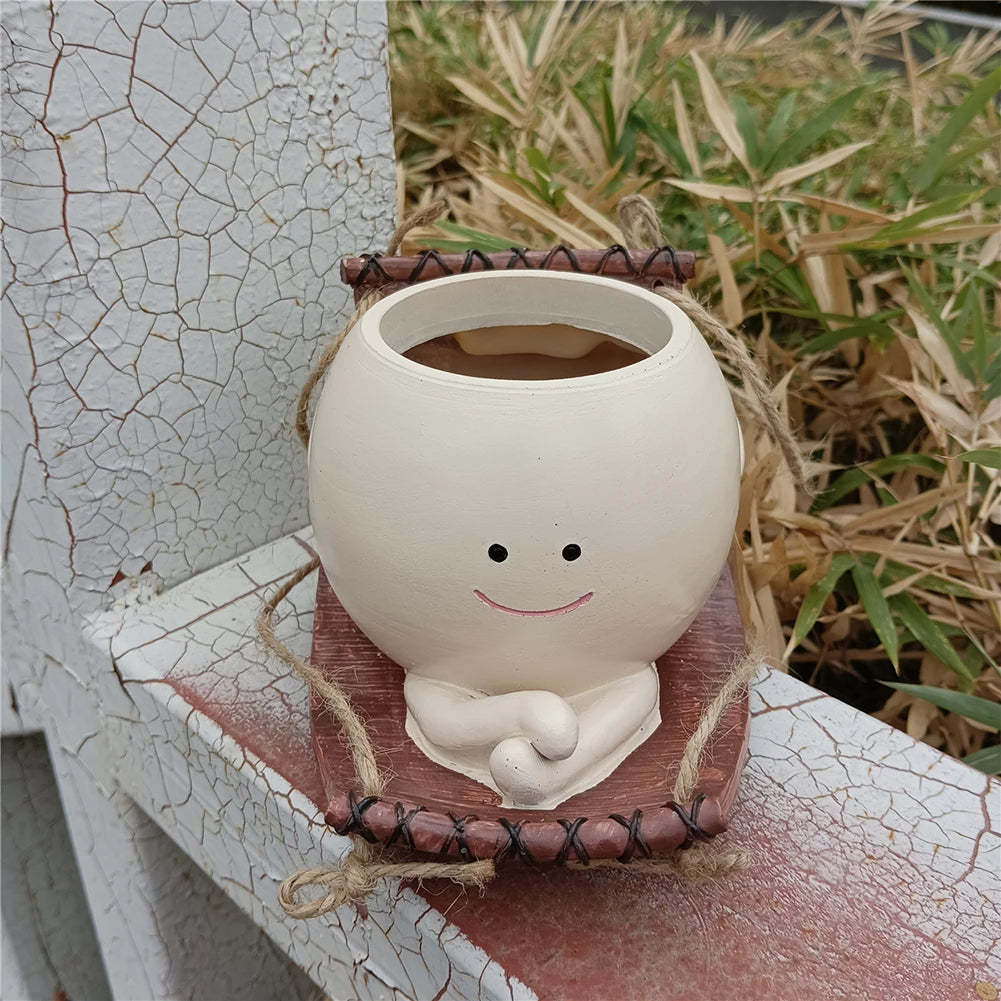 Face Swing Hanging Hammock Planter