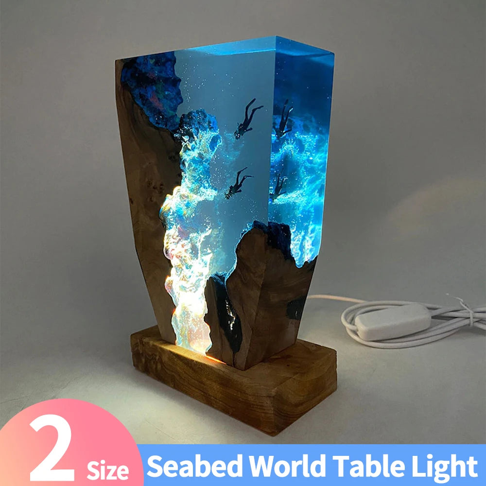 Deep Sea Diver Resin Table Light