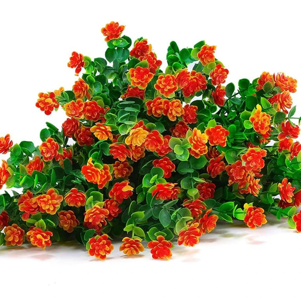 Artificial Plastic Eucalyptus Greenery Stem