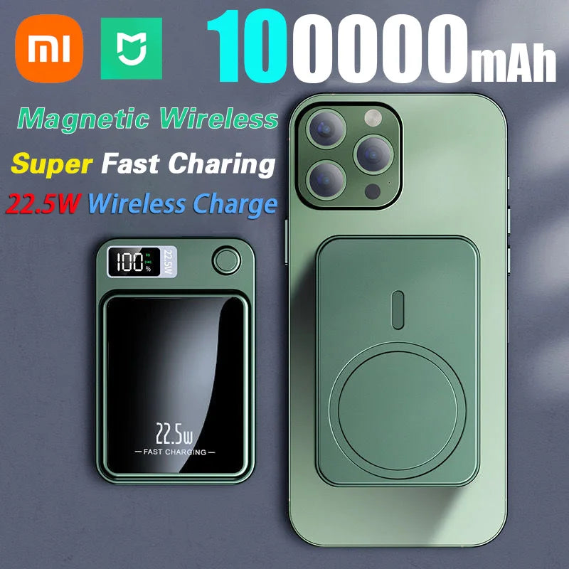 100000mAh Magnetic Wireless Power Bank