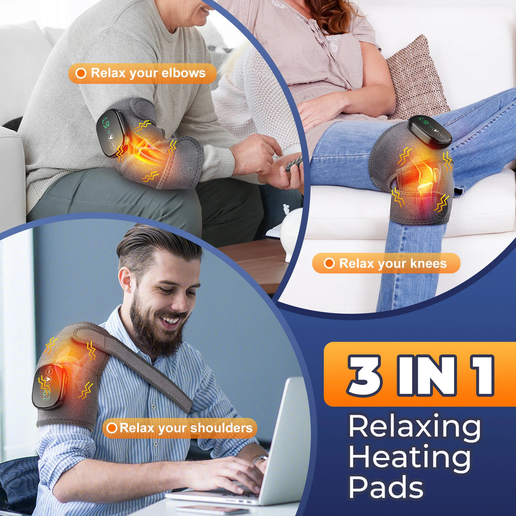3-in-1 Electric Heated Knee Massager