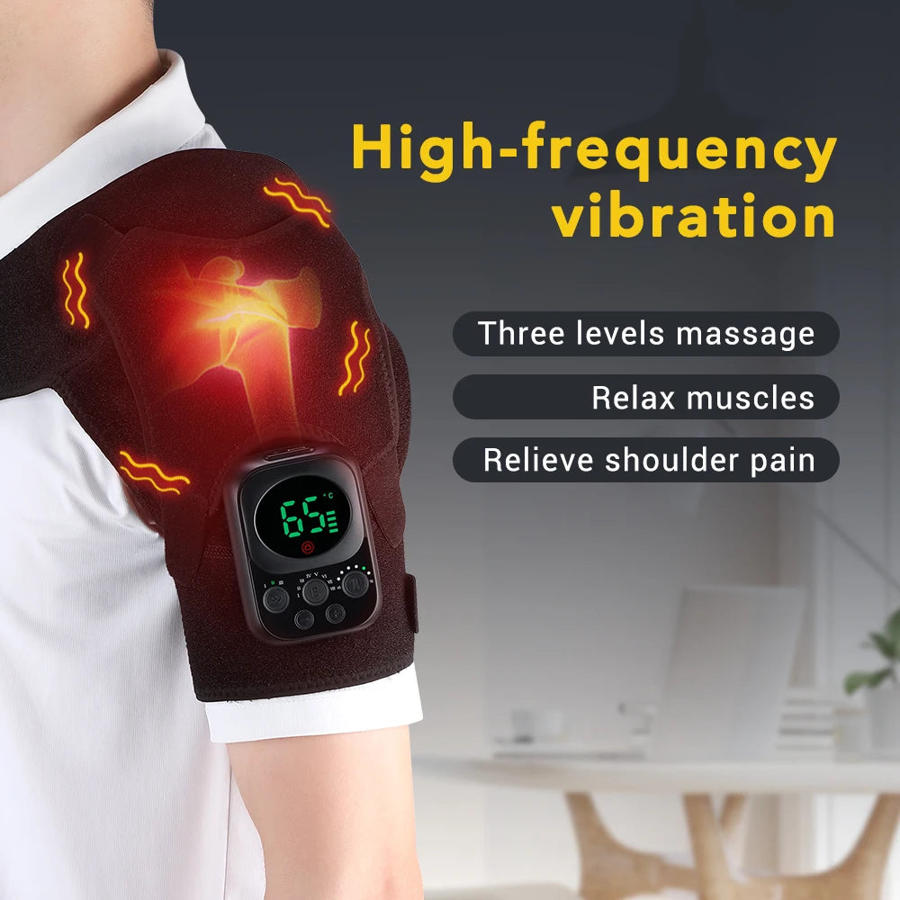 Heating Vibration Shoulder Massager Brace