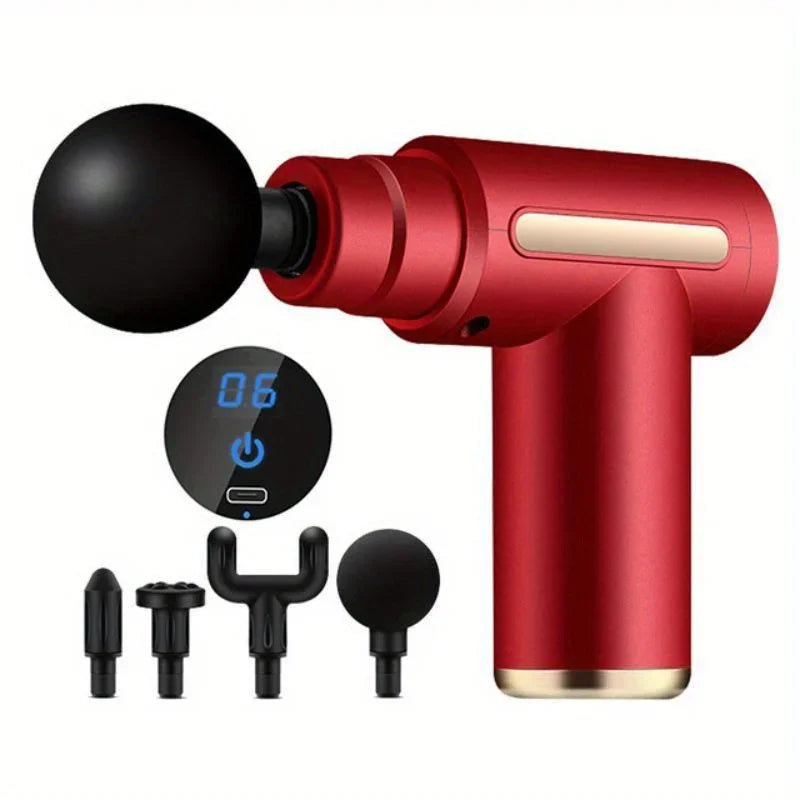 LED Touch Screen Percussion Massage Gun