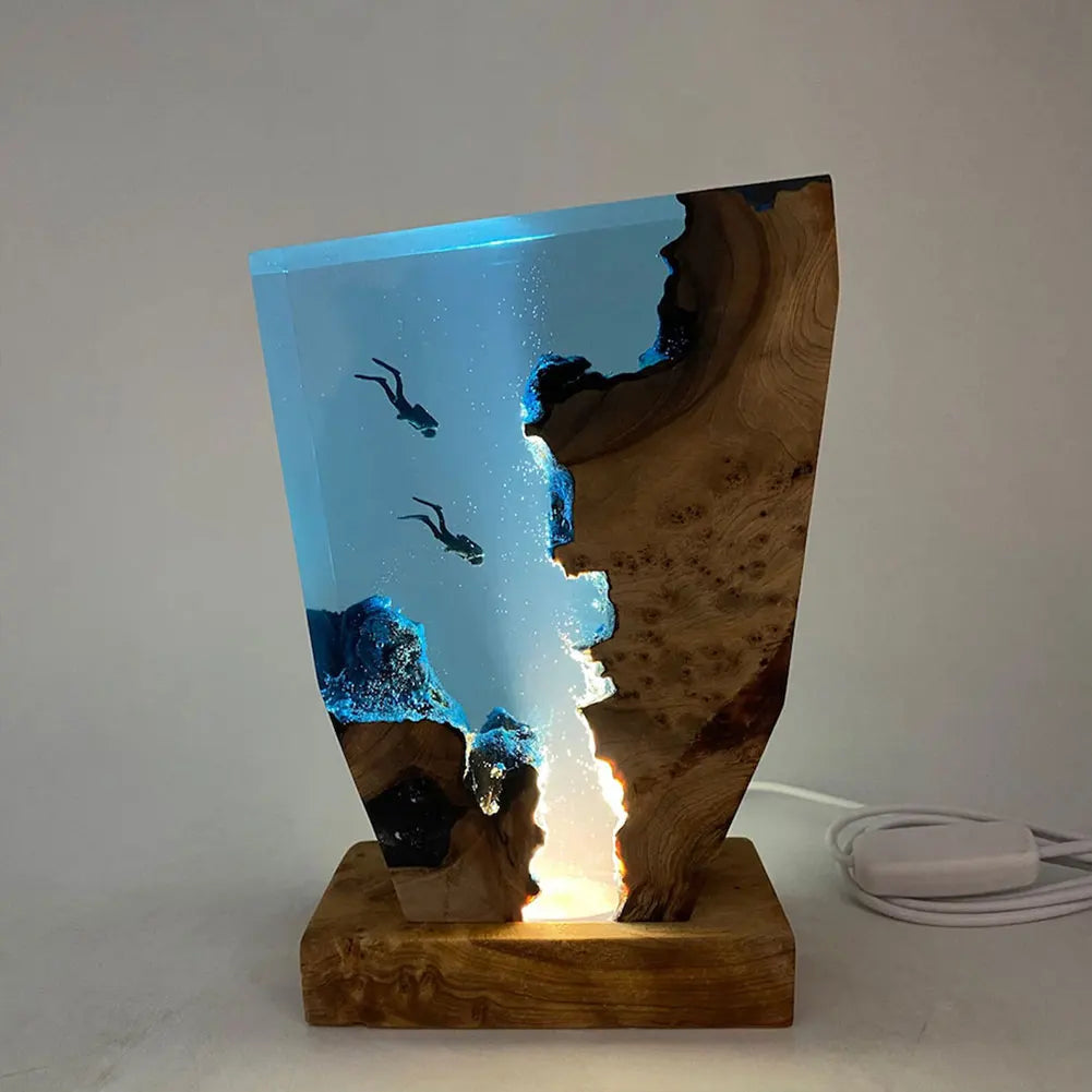 Deep Sea Diver Resin Table Light