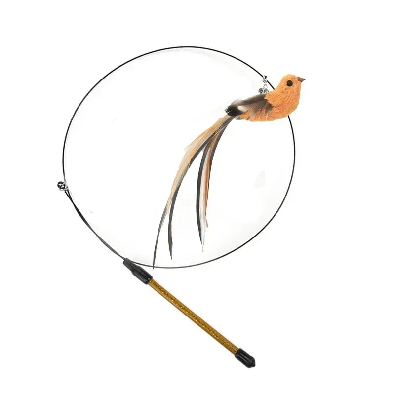 Feather Wand Cat Teaser Toy