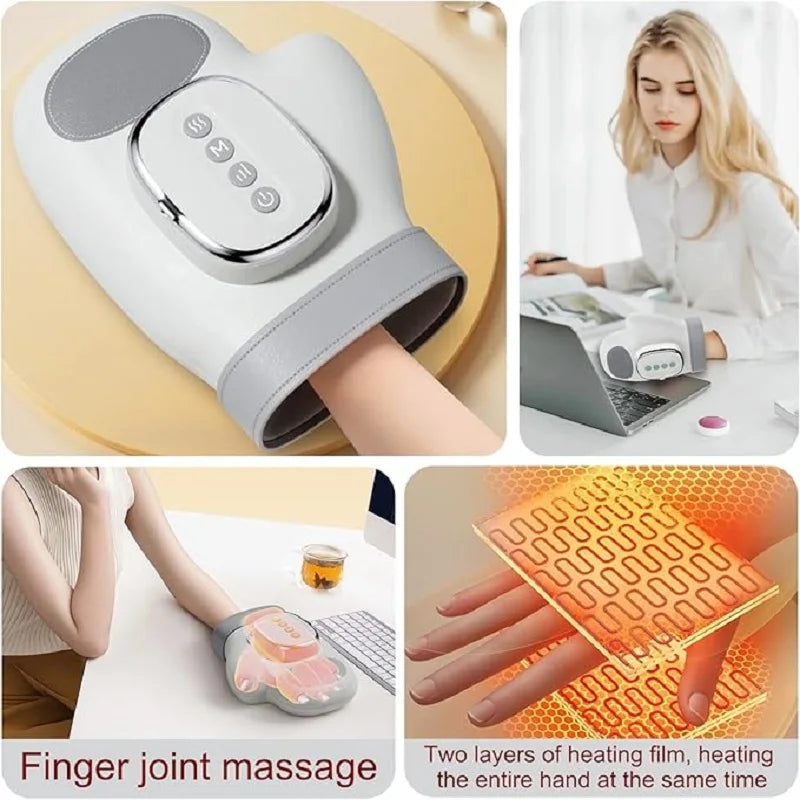 Cordless Heat Compression Hand Massager