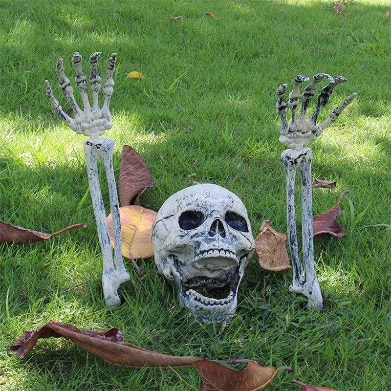 Glowing Zombie Skeleton Garden Stakes