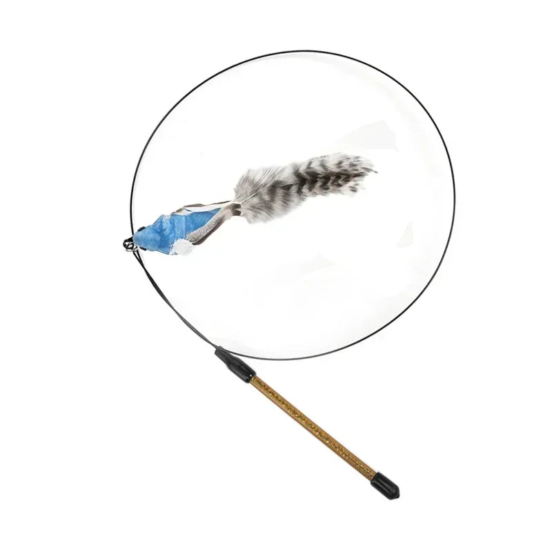 Feather Wand Cat Teaser Toy