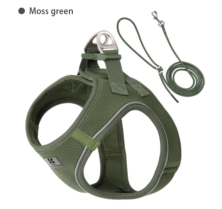 Reflective Adjustable Dog Harness Set