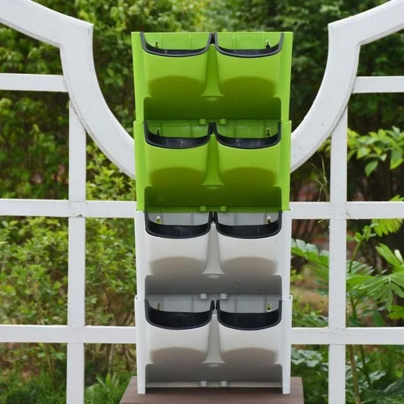 Modular Stackable Wall Planter System