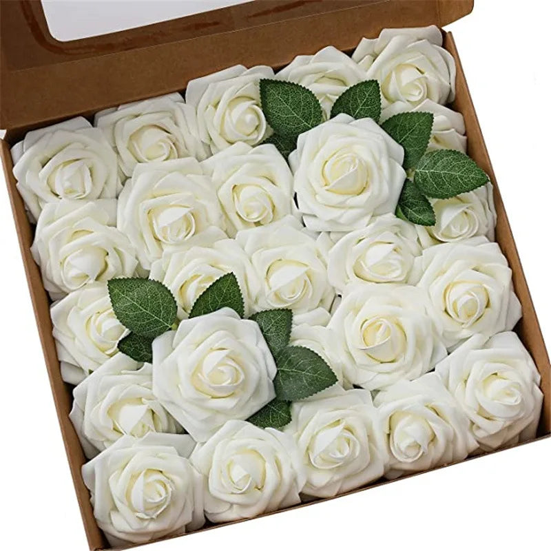 Realistic Foam Rose Artificial Flowers