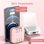Power Bank with Built-in Makeup Mirror