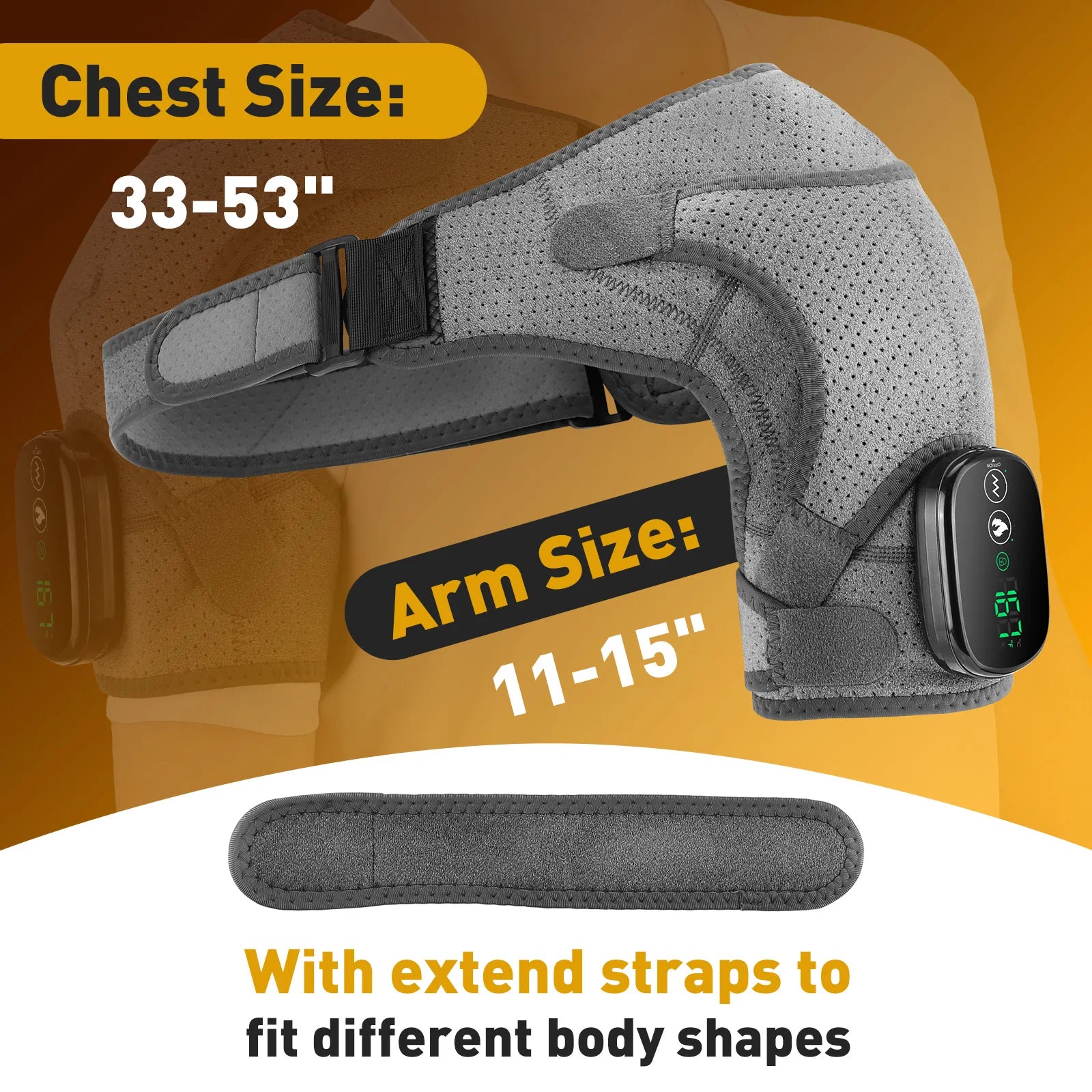 Adjustable Heating Shoulder Massage Belt