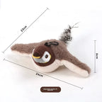 Touch-Activated Catnip Squeaky Bird Toy
