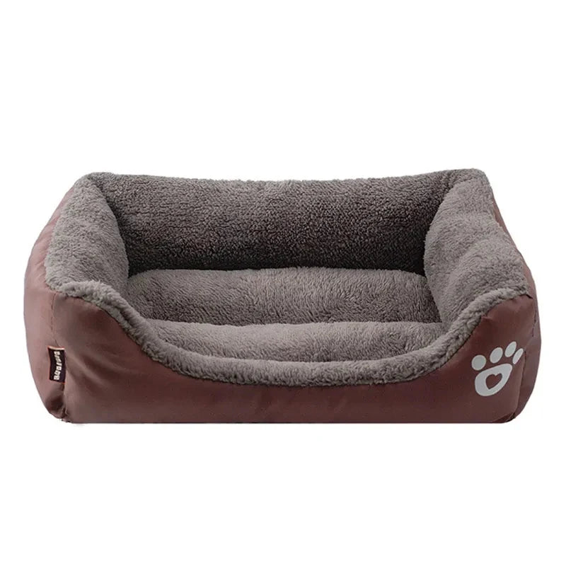 Candy-Colored Plush Pet Nest Bed