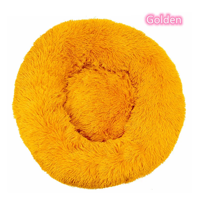 Soft Plush Donut Cat Bed