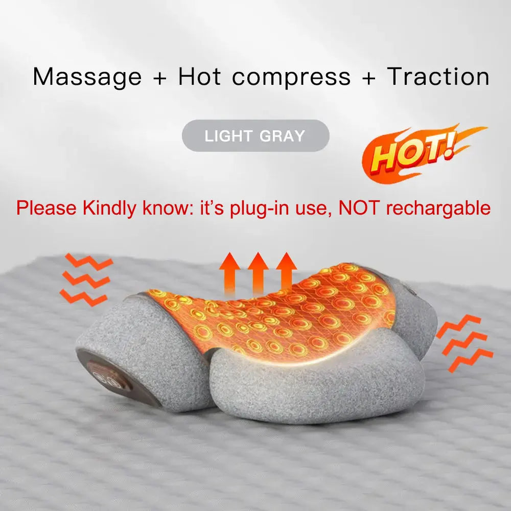 Heating Memory Foam Neck Massage Pillow