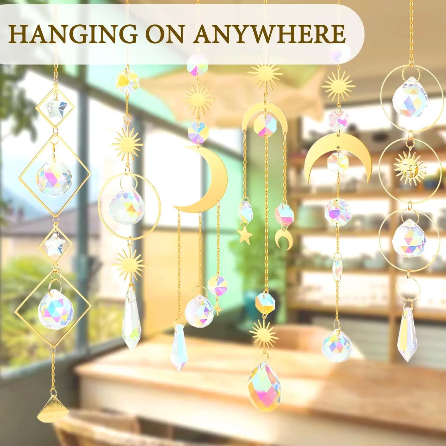 Prism Crystal Window Suncatcher Hanging