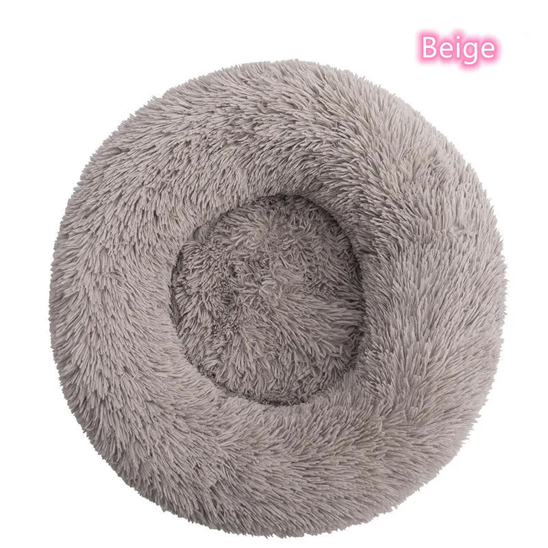 Soft Plush Donut Cat Bed