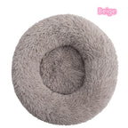 Soft Plush Donut Cat Bed