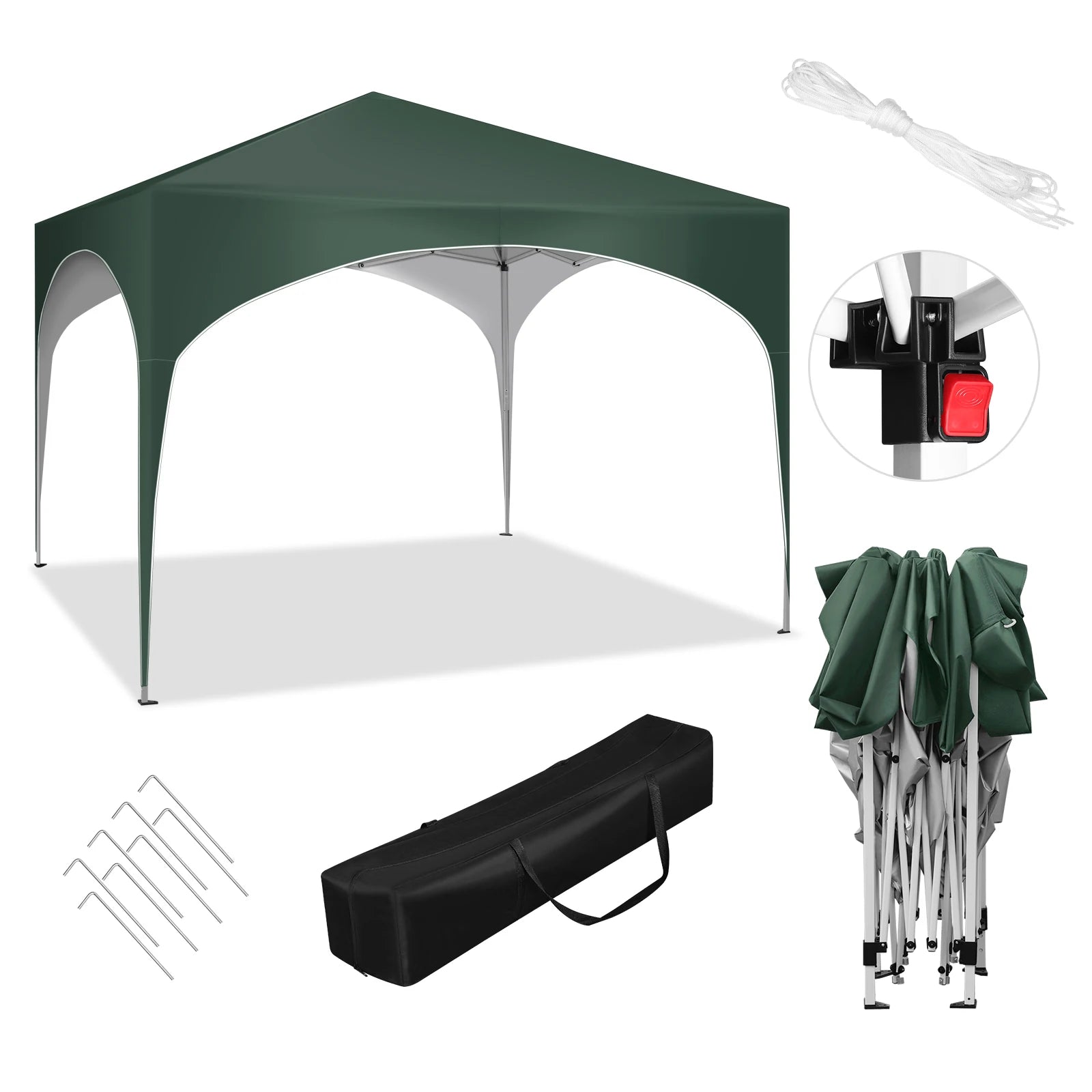 3x3m Waterproof Pop-Up Canopy