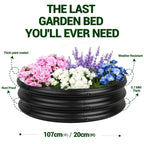 Rounded Galvanized Steel Raised Garden Bed